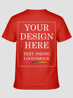 Women Custom Printed T Shirt Personalised Text Photo Logo Design