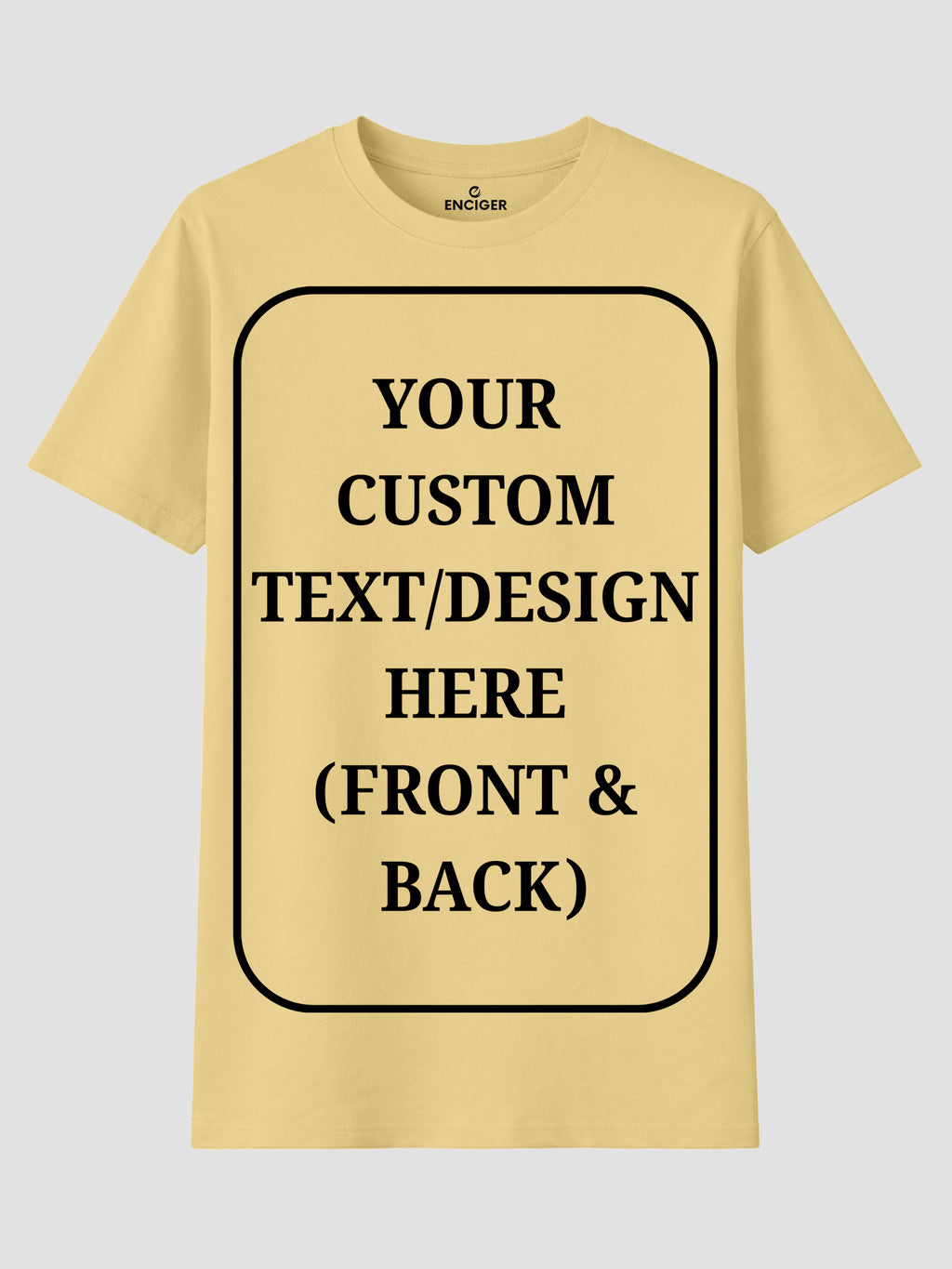 Women Custom T Shirt Front and Back Print Personalized Name Photo Text