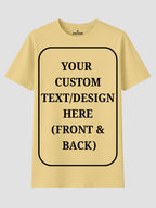 Women Custom T Shirt Front and Back Print Personalized Name Photo Text
