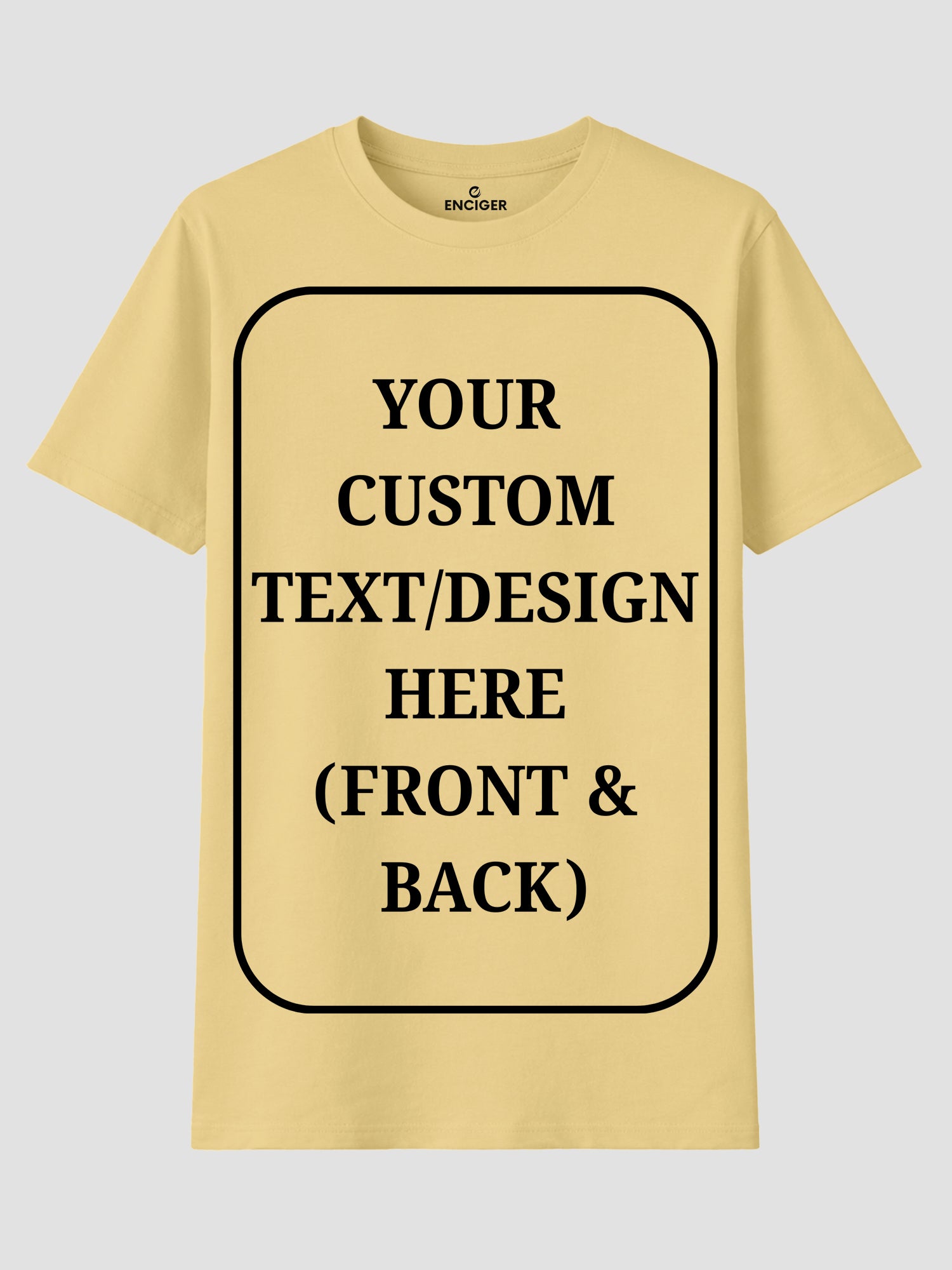 Women Custom T Shirt Front and Back Print Personalized Name Photo Text