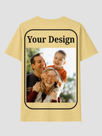 Women Custom T Shirt Front and Back Print Personalized Name Photo Text