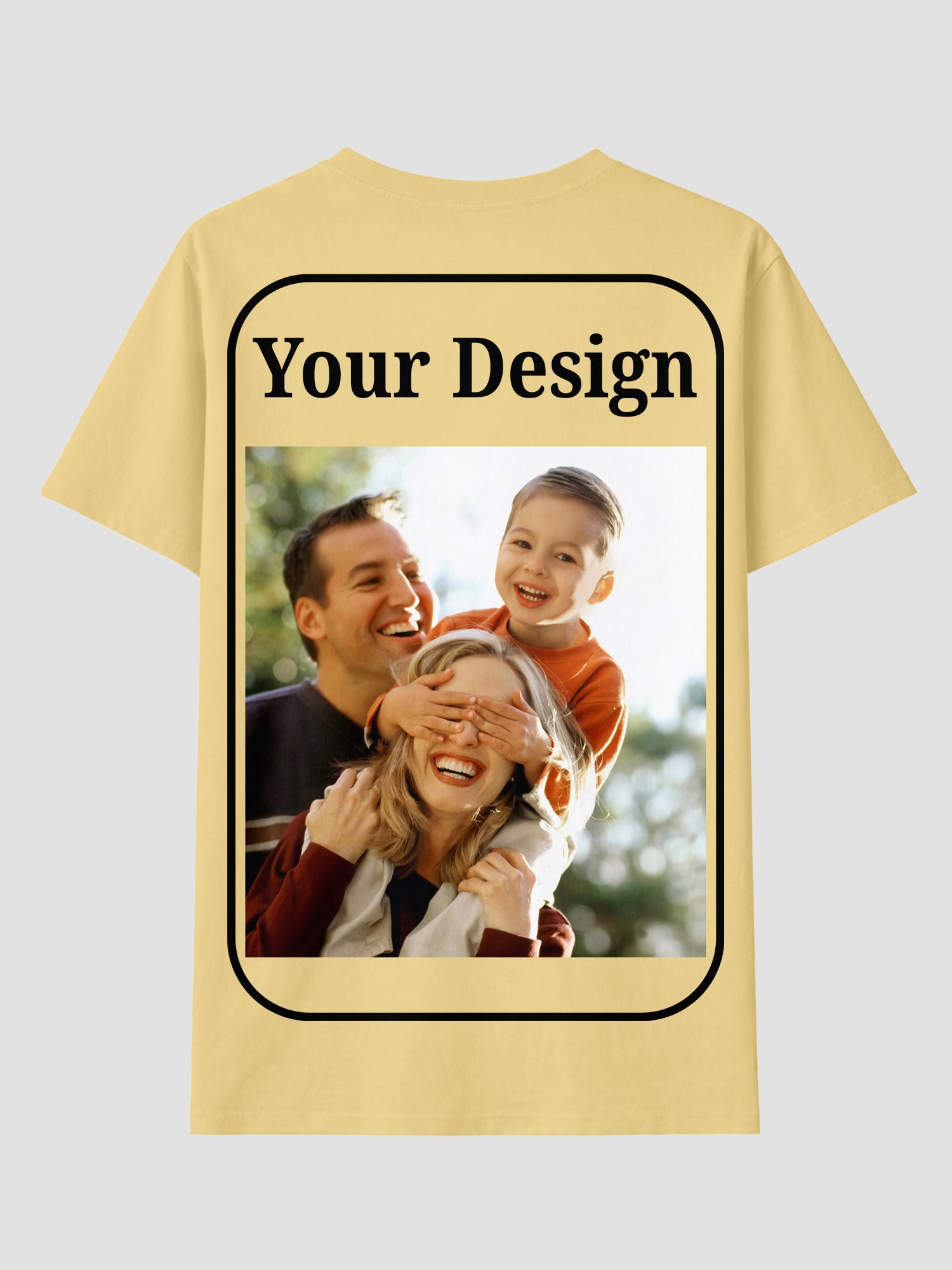 Women Custom T Shirt Front and Back Print Personalized Name Photo Text