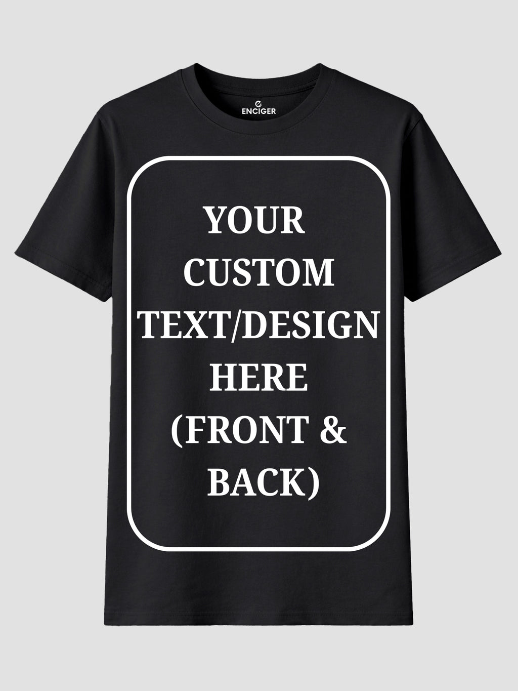 Women Custom T Shirt Front and Back Print Personalized Name Photo Text
