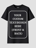 Women Custom T Shirt Front and Back Print Personalized Name Photo Text