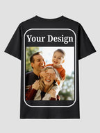 Women Custom T Shirt Front and Back Print Personalized Name Photo Text