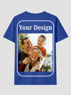 Women Custom T Shirt Front and Back Print Personalized Name Photo Text