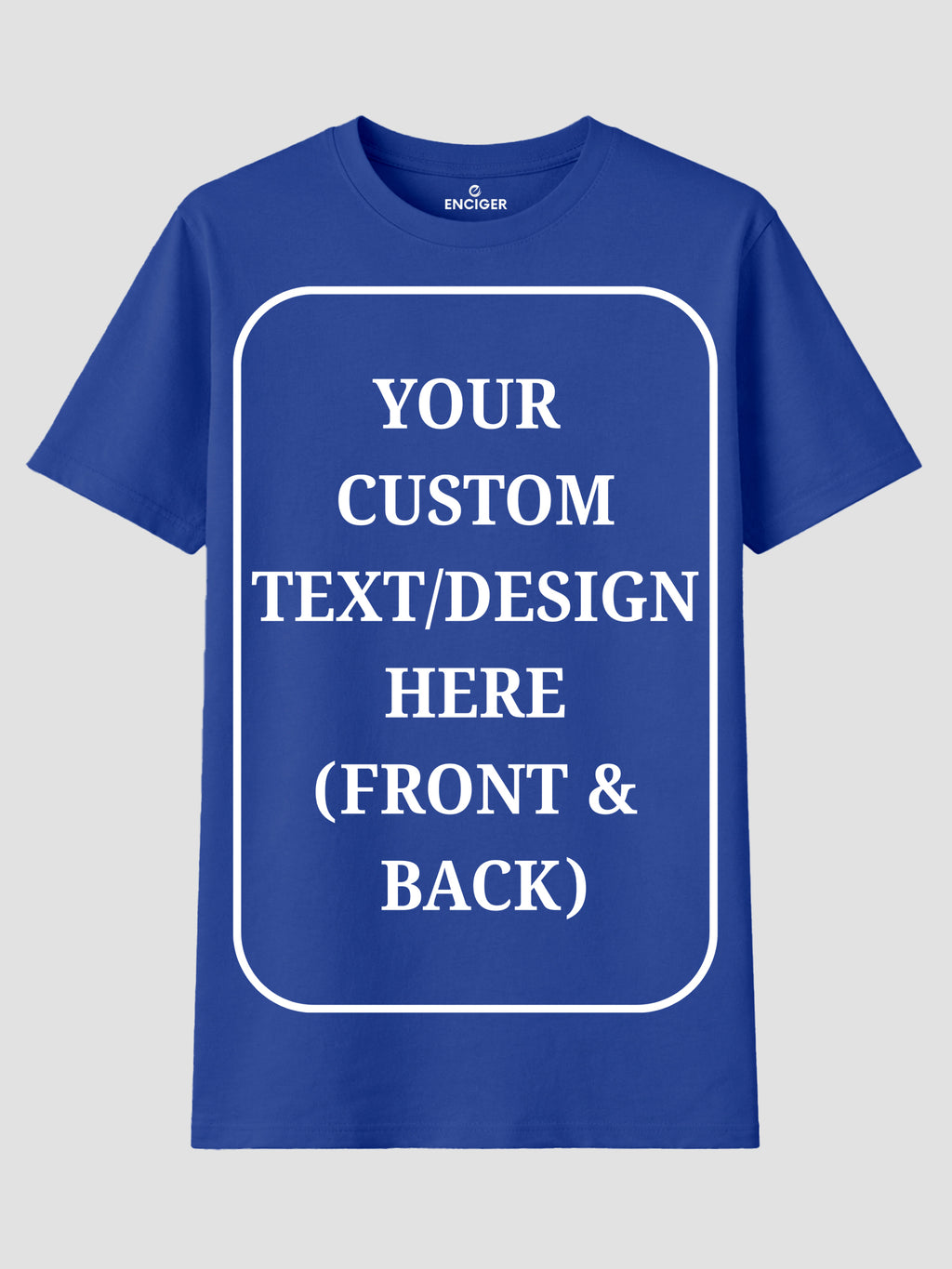 Women Custom T Shirt Front and Back Print Personalized Name Photo Text