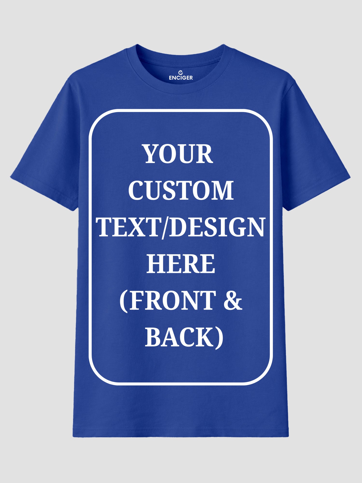 Women Custom T Shirt Front and Back Print Personalized Name Photo Text