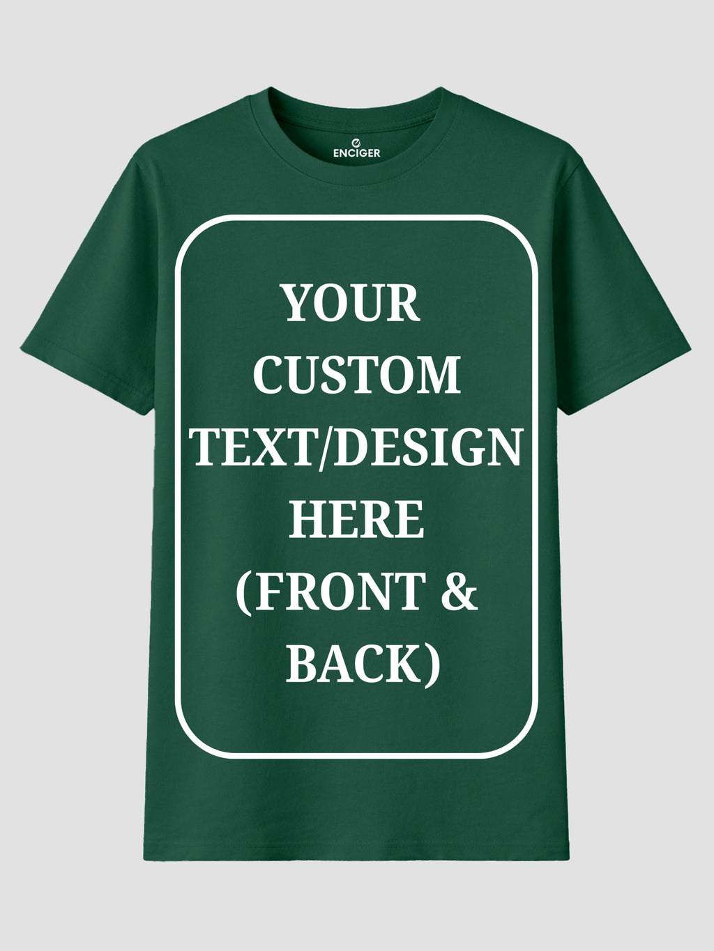 Women Custom T Shirt Front and Back Print Personalized Name Photo Text