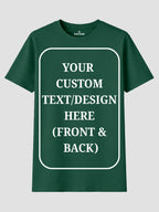 Women Custom T Shirt Front and Back Print Personalized Name Photo Text