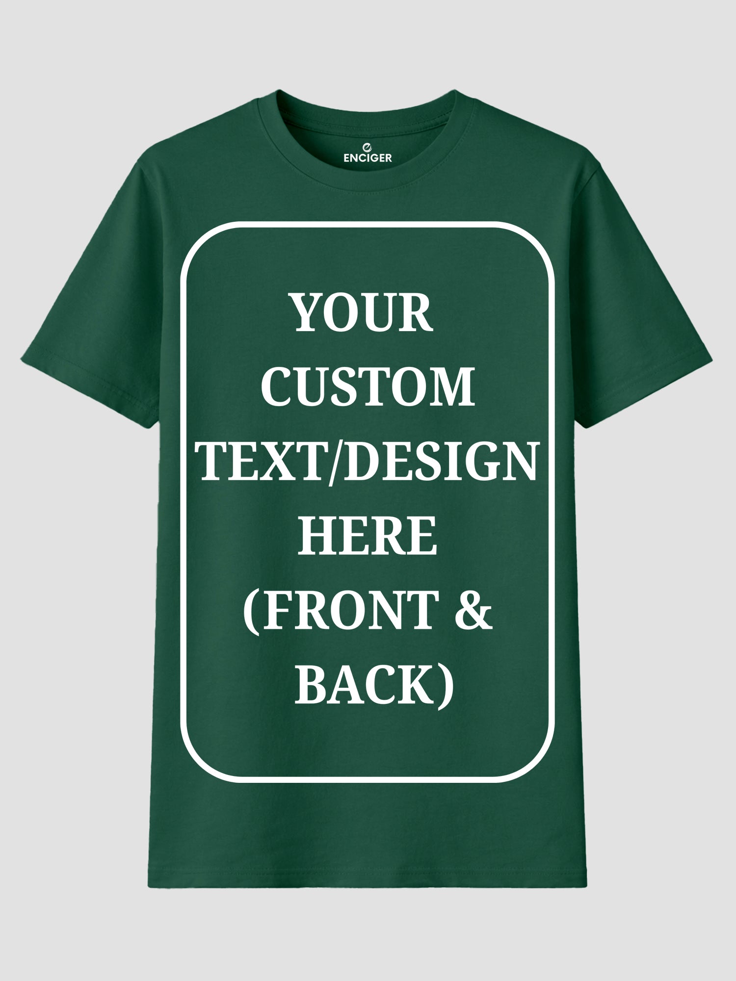 Women Custom T Shirt Front and Back Print Personalized Name Photo Text