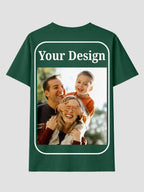Women Custom T Shirt Front and Back Print Personalized Name Photo Text