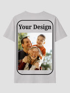 Women Custom T Shirt Front and Back Print Personalized Name Photo Text