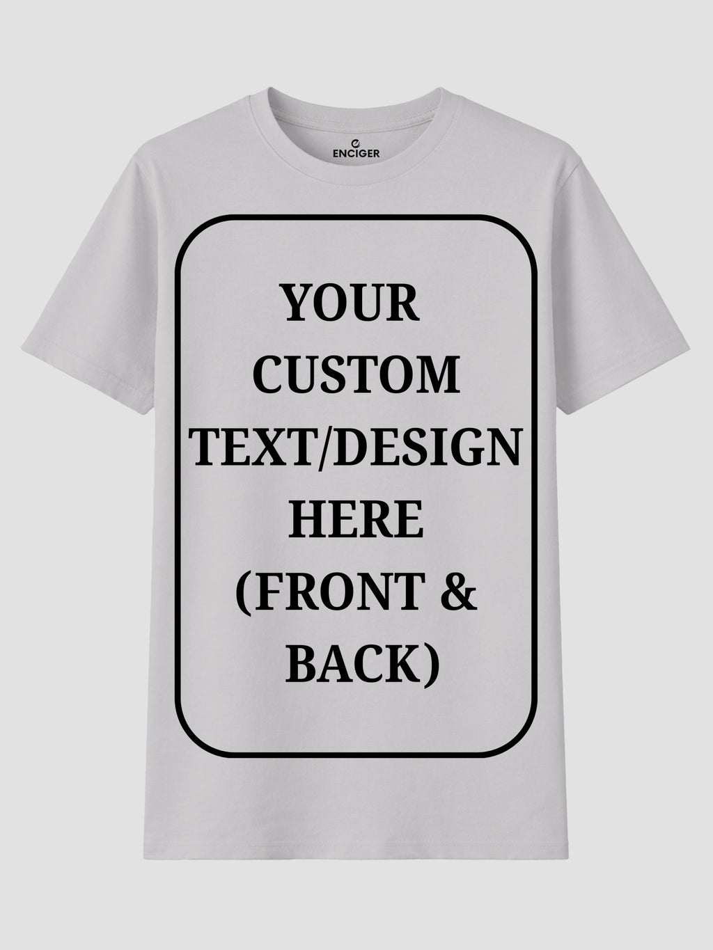 Women Custom T Shirt Front and Back Print Personalized Name Photo Text