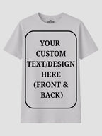 Women Custom T Shirt Front and Back Print Personalized Name Photo Text