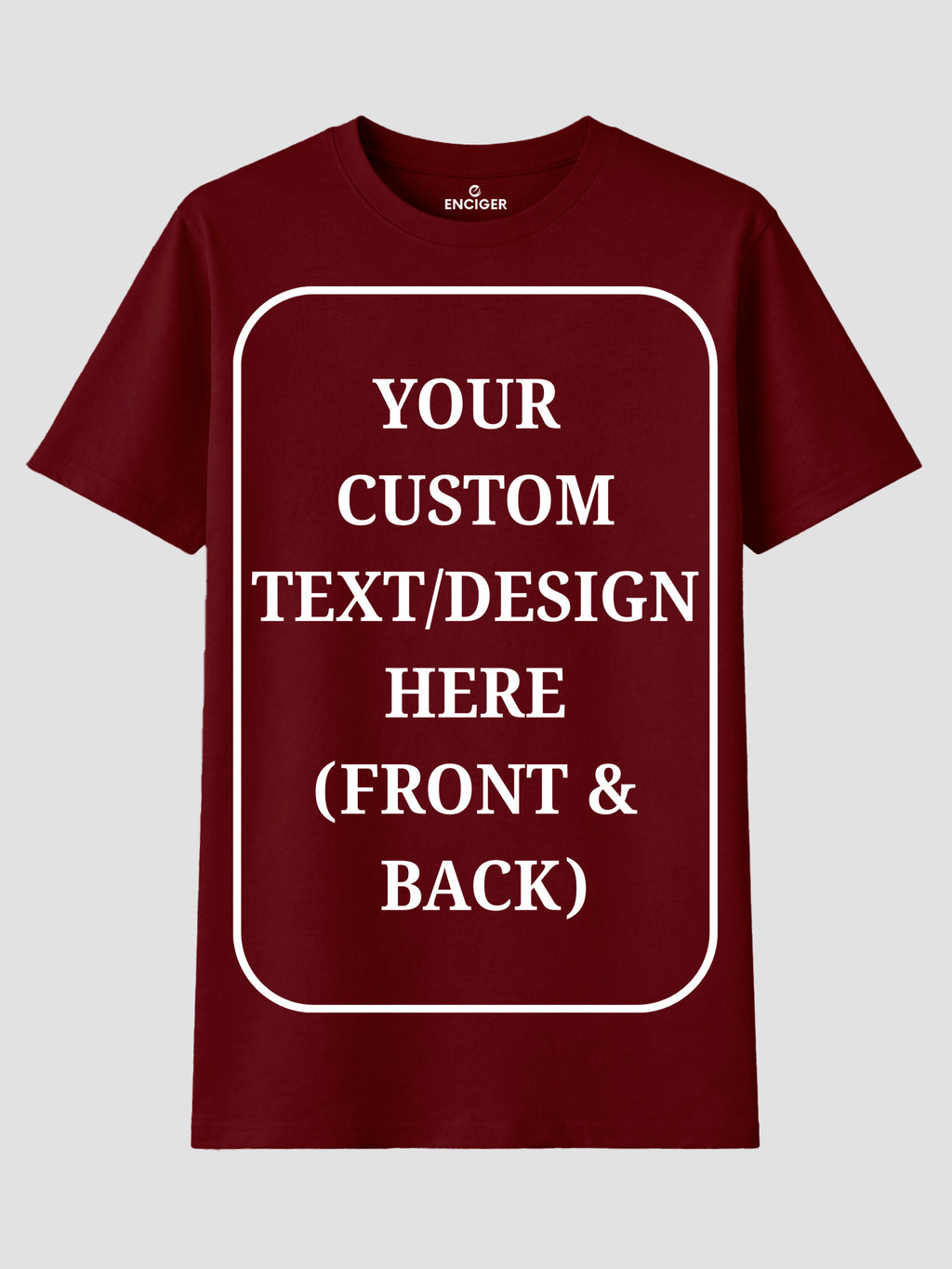 Women Custom T Shirt Front and Back Print Personalized Name Photo Text