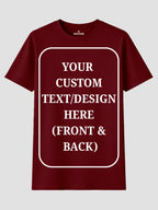Women Custom T Shirt Front and Back Print Personalized Name Photo Text
