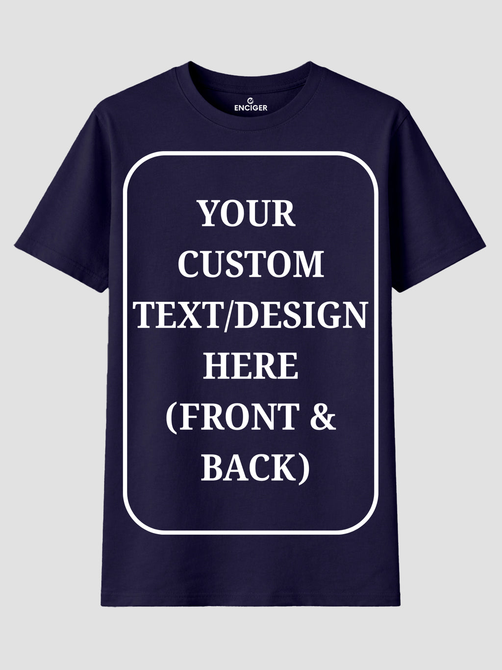 Women Custom T Shirt Front and Back Print Personalized Name Photo Text