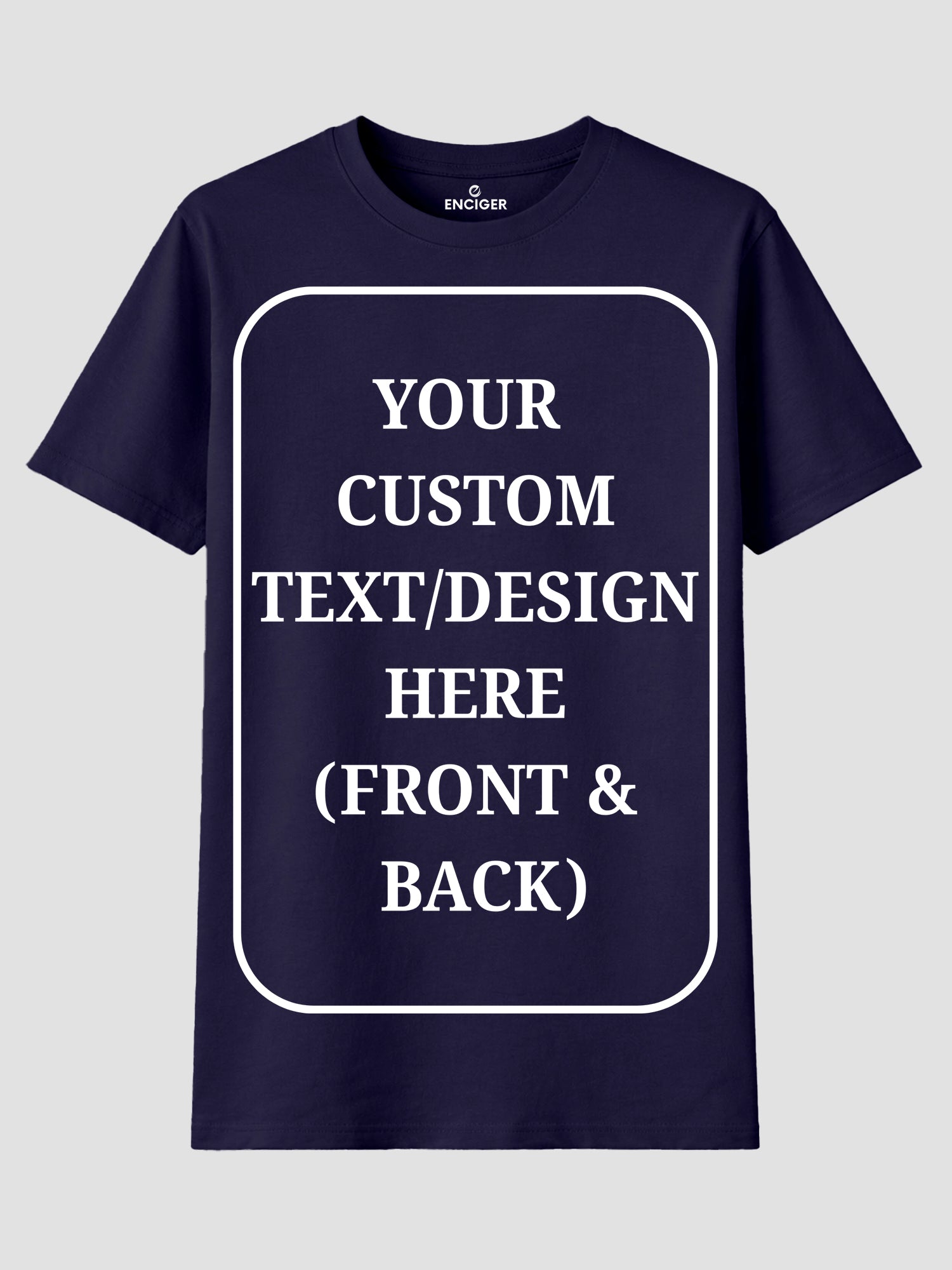 Women Custom T Shirt Front and Back Print Personalized Name Photo Text