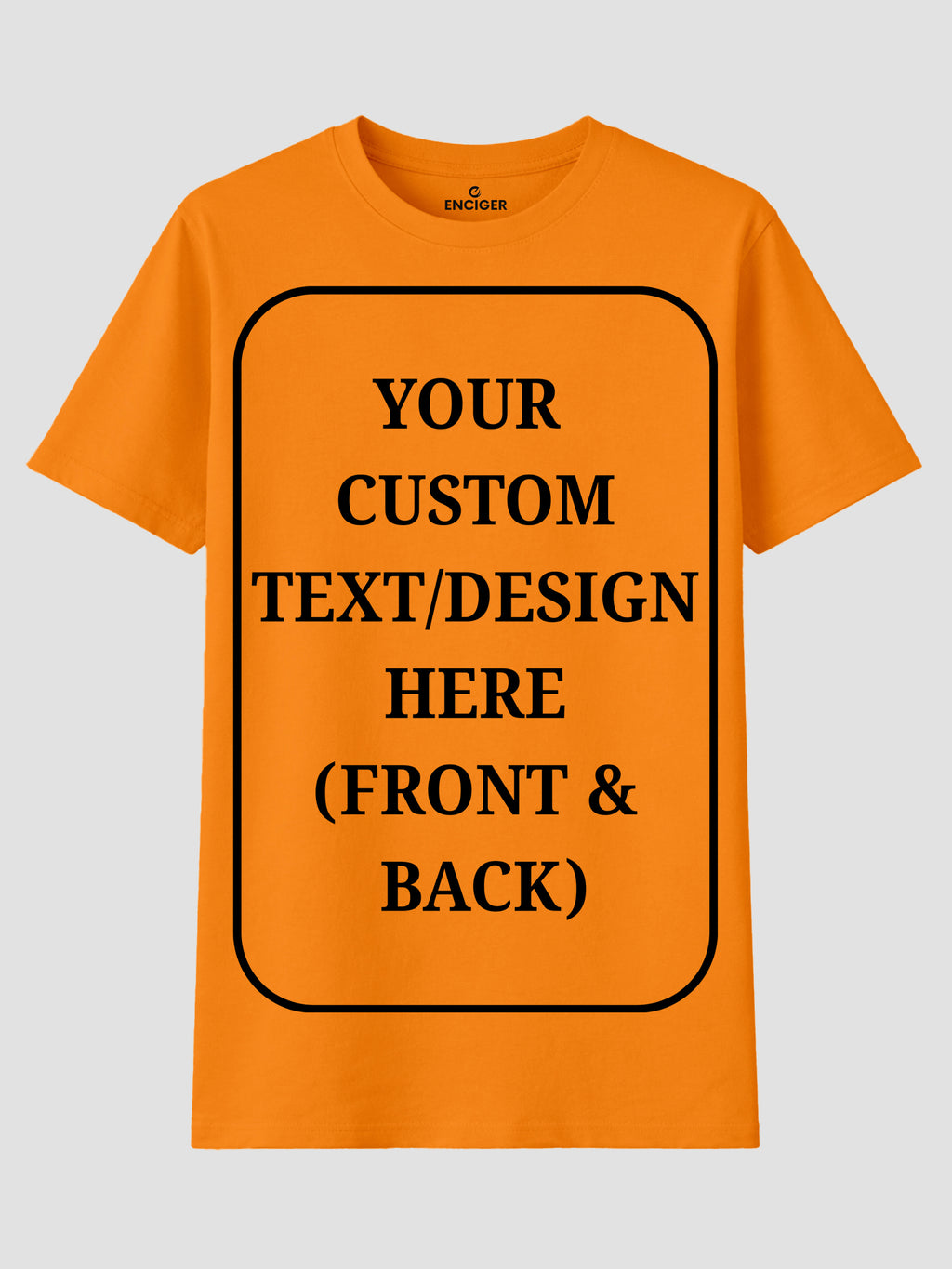 Women Custom T Shirt Front and Back Print Personalized Name Photo Text
