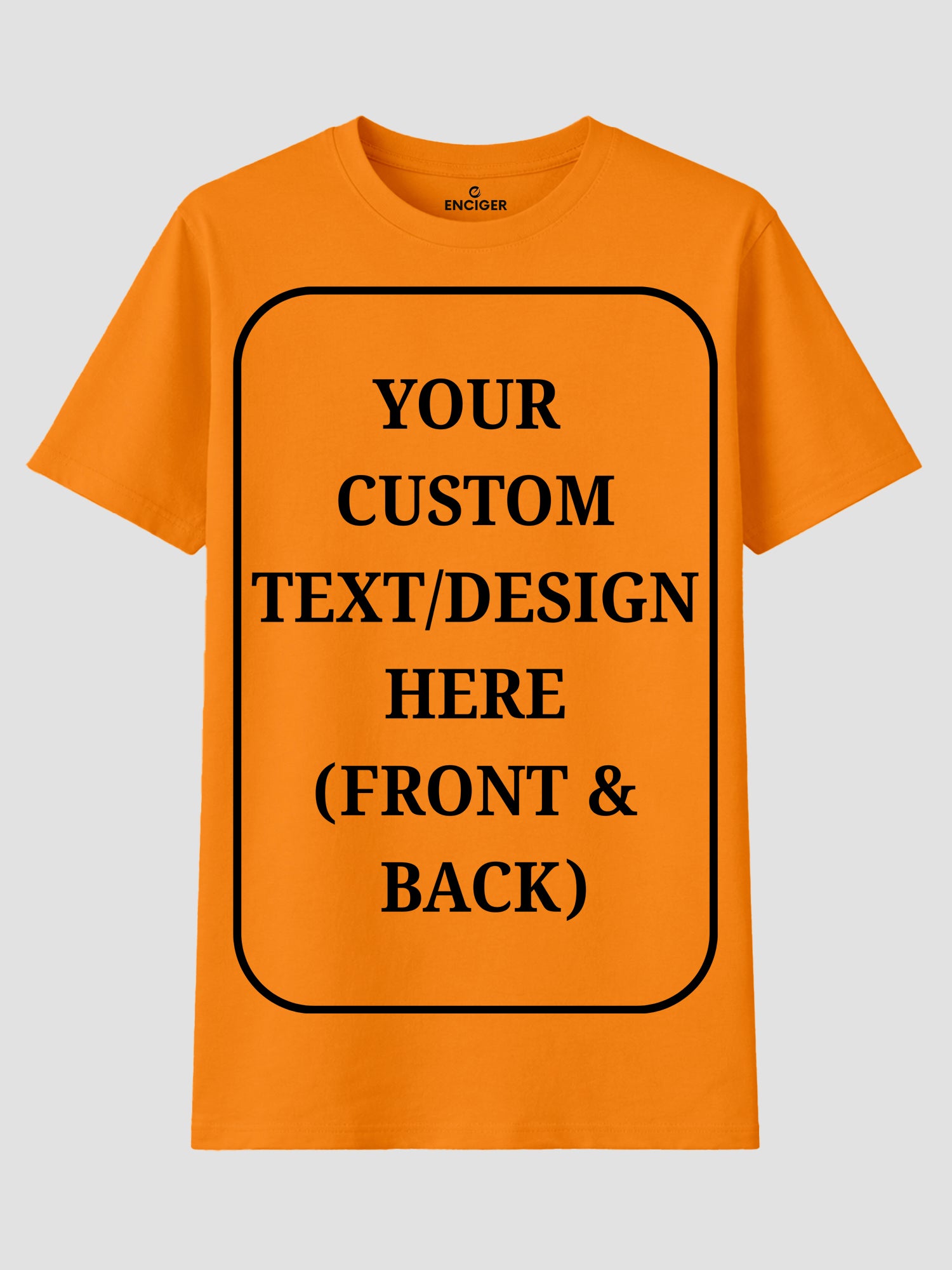 Women Custom T Shirt Front and Back Print Personalized Name Photo Text