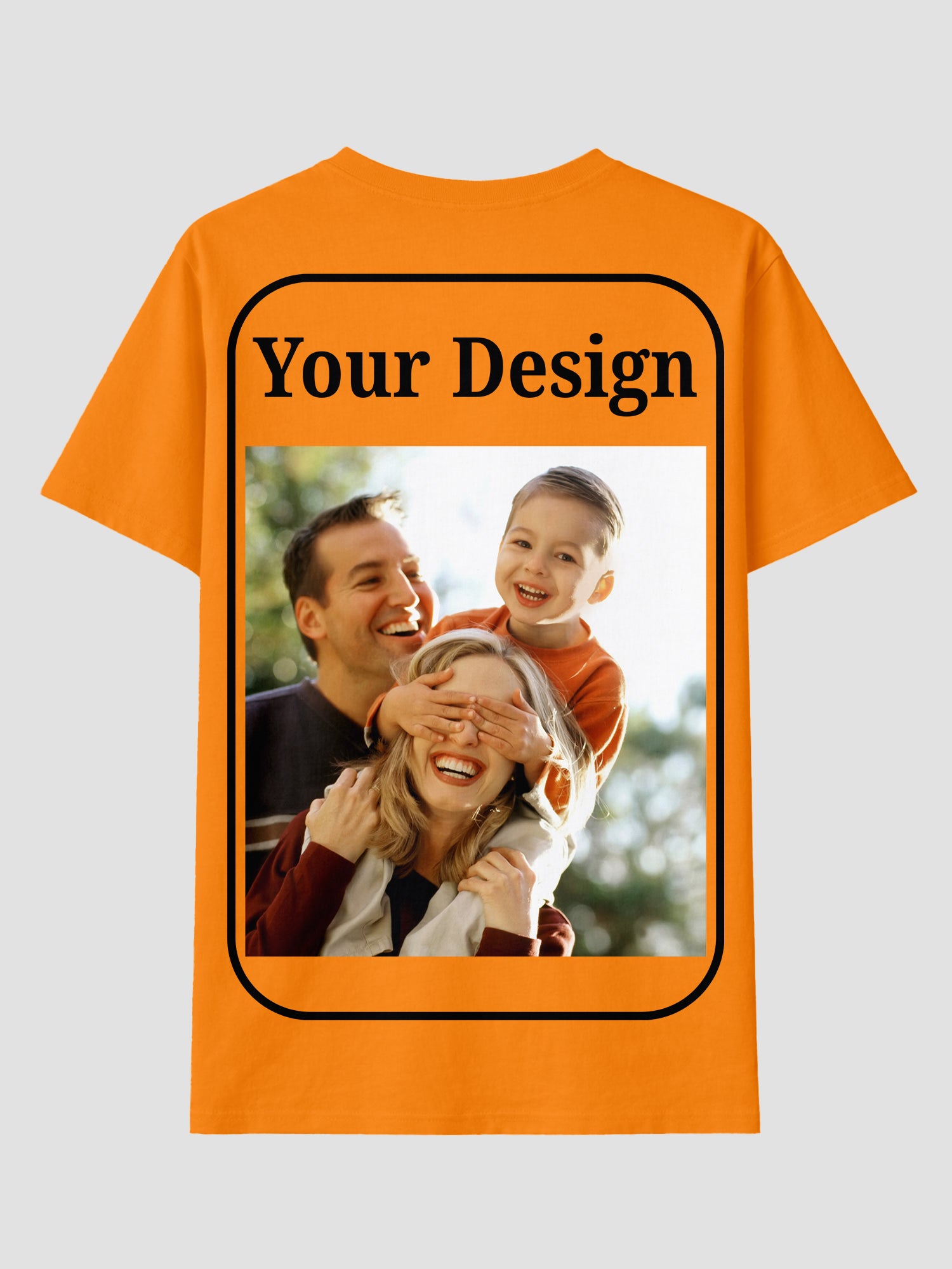 Women Custom T Shirt Front and Back Print Personalized Name Photo Text