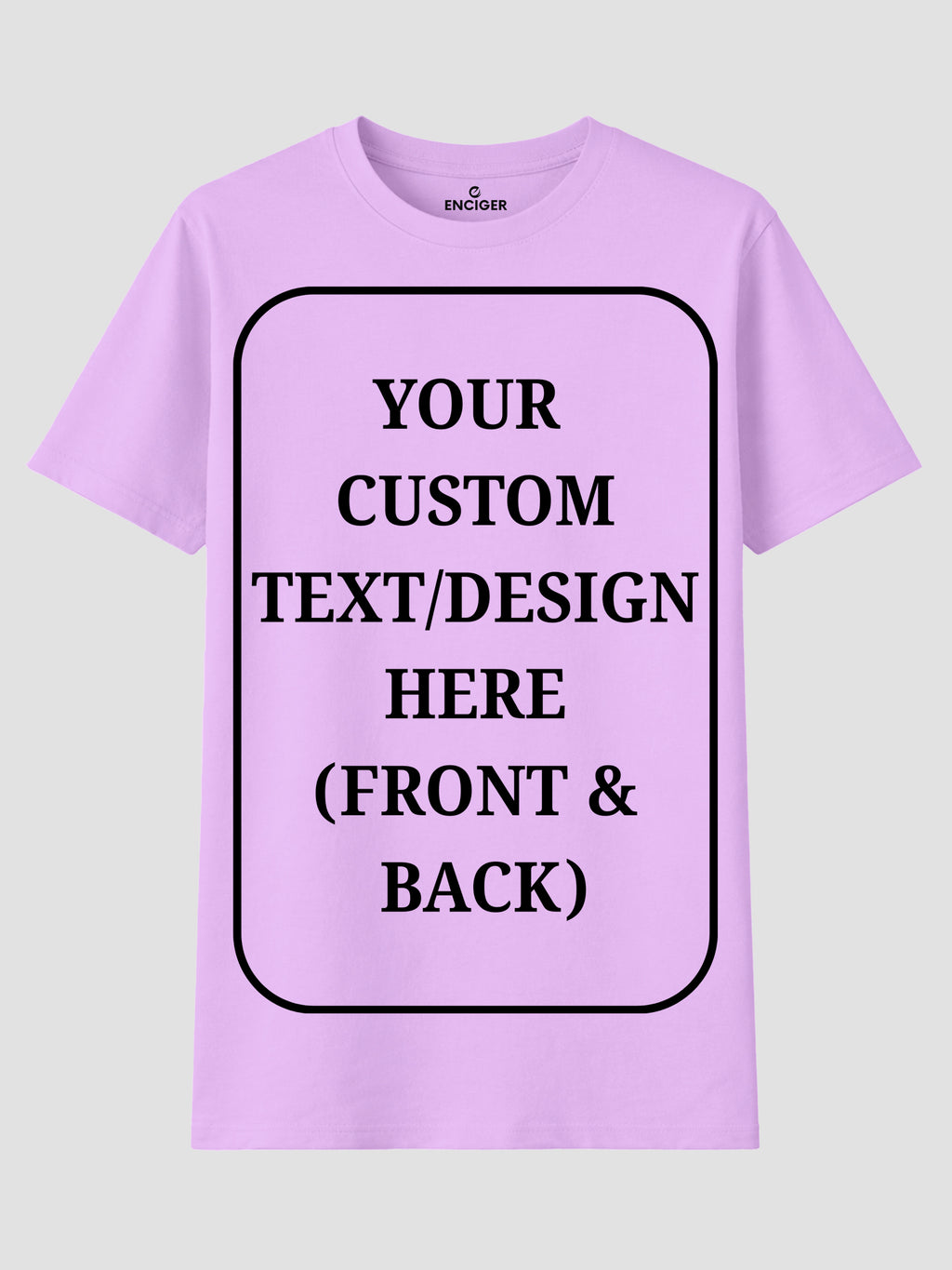Women Custom T Shirt Front and Back Print Personalized Name Photo Text
