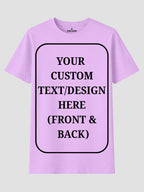 Women Custom T Shirt Front and Back Print Personalized Name Photo Text