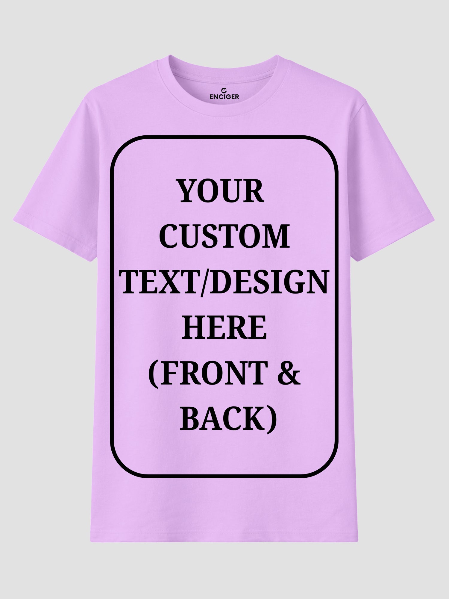 Women Custom T Shirt Front and Back Print Personalized Name Photo Text