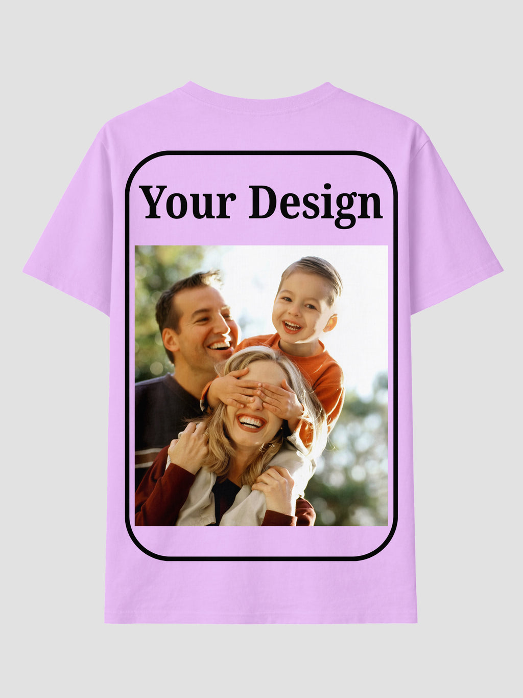 Women Custom T Shirt Front and Back Print Personalized Name Photo Text