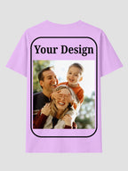 Women Custom T Shirt Front and Back Print Personalized Name Photo Text