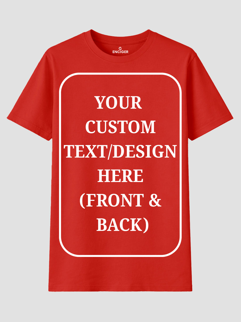 Women Custom T Shirt Front and Back Print Personalized Name Photo Text