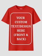 Women Custom T Shirt Front and Back Print Personalized Name Photo Text