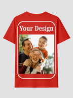 Women Custom T Shirt Front and Back Print Personalized Name Photo Text