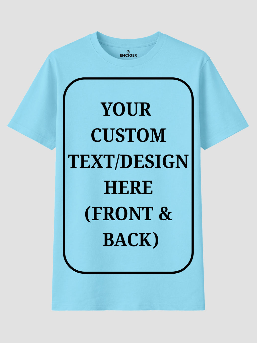 Women Custom T Shirt Front and Back Print Personalized Name Photo Text