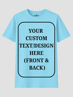 Women Custom T Shirt Front and Back Print Personalized Name Photo Text