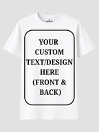 Women Custom T Shirt Front and Back Print Personalized Name Photo Text