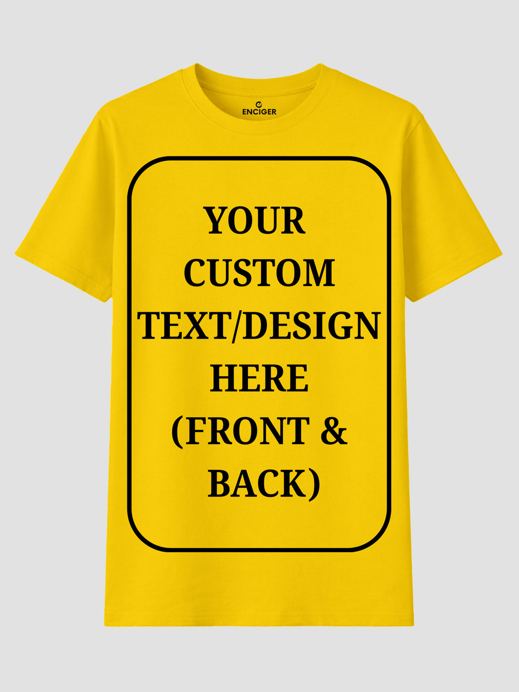 Women Custom T Shirt Front and Back Print Personalized Name Photo Text