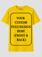 Women Custom T Shirt Front and Back Print Personalized Name Photo Text