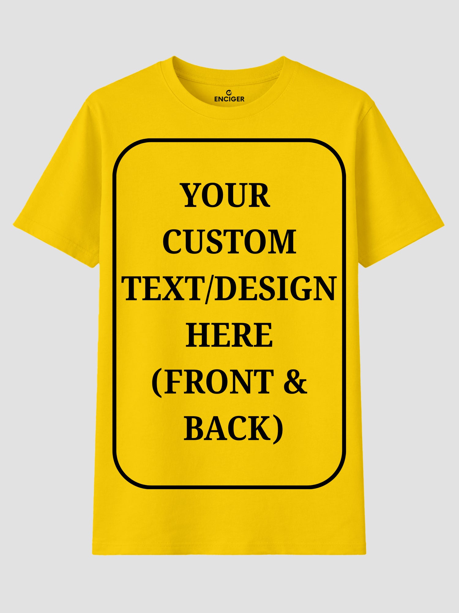 Women Custom T Shirt Front and Back Print Personalized Name Photo Text