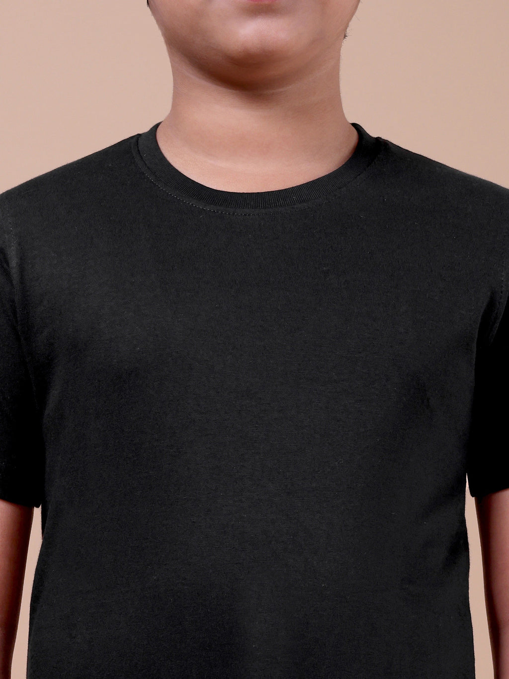 Kids-Plain-Cotton-T-Shirt-Round-Neck-Casual-Everyday-Wear-Top