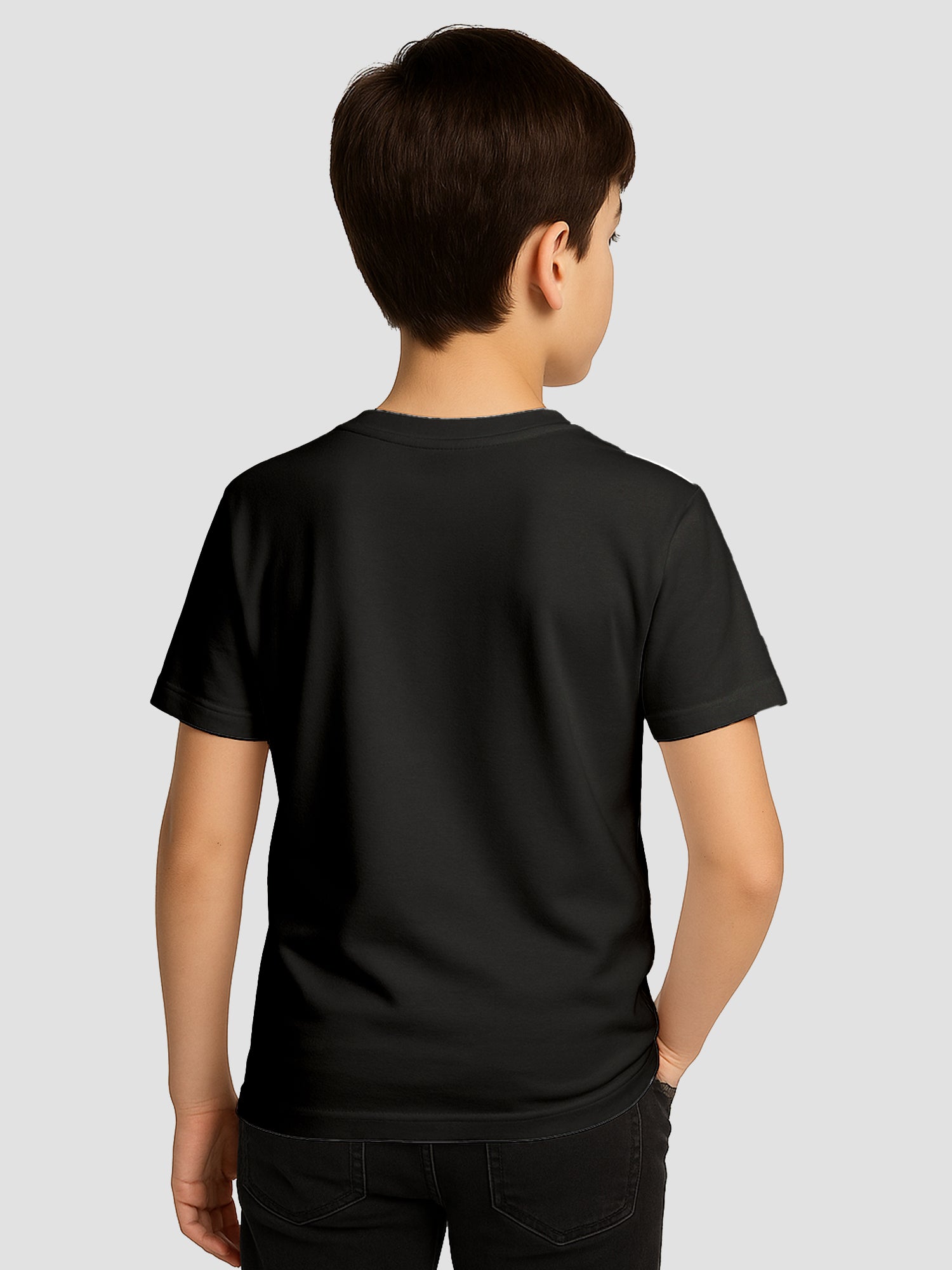 Kids-Plain-Cotton-T-Shirt-Round-Neck-Casual-Everyday-Wear-Top