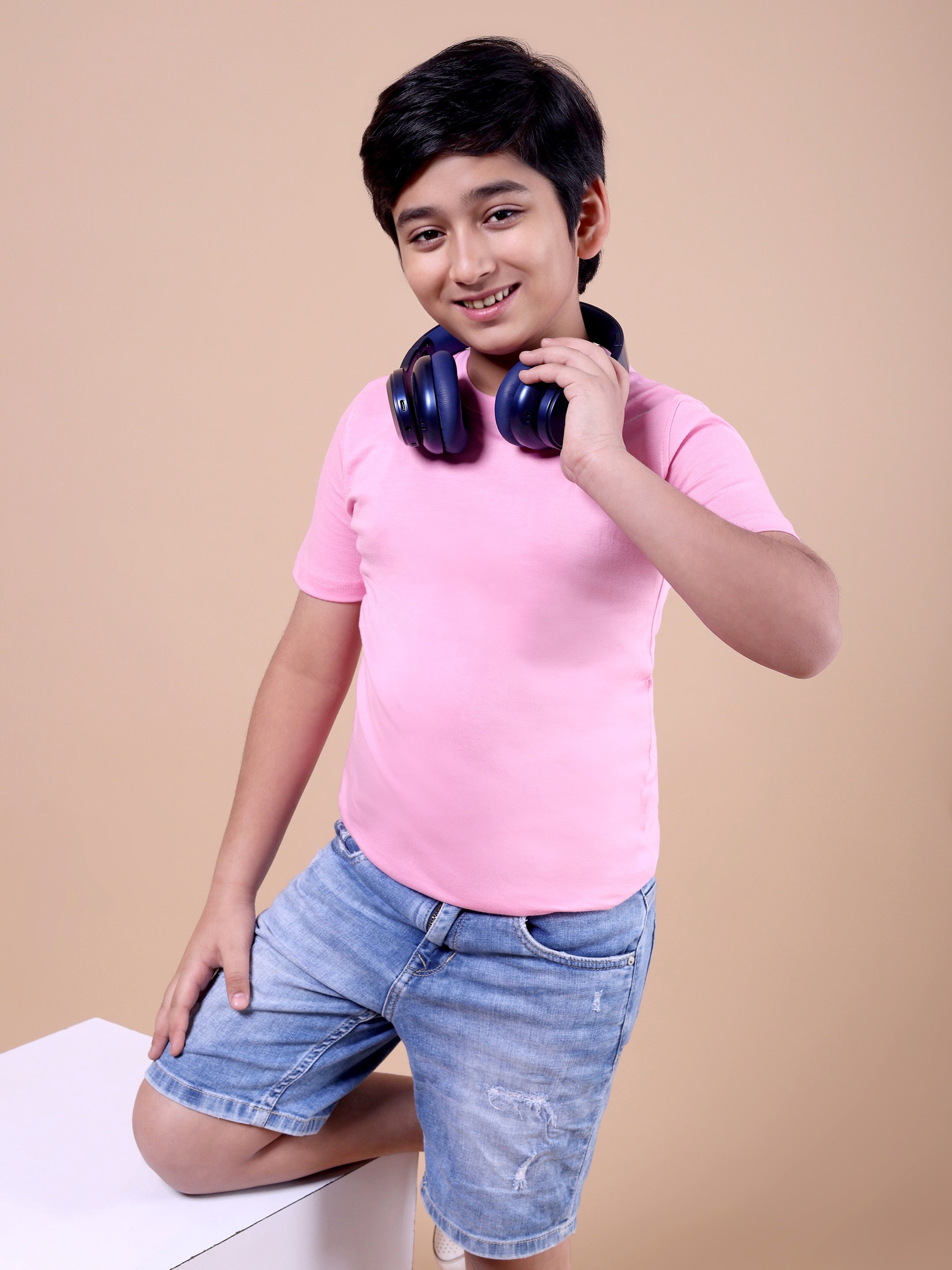 Kids-Plain-Cotton-T-Shirt-Round-Neck-Casual-Everyday-Wear-Top