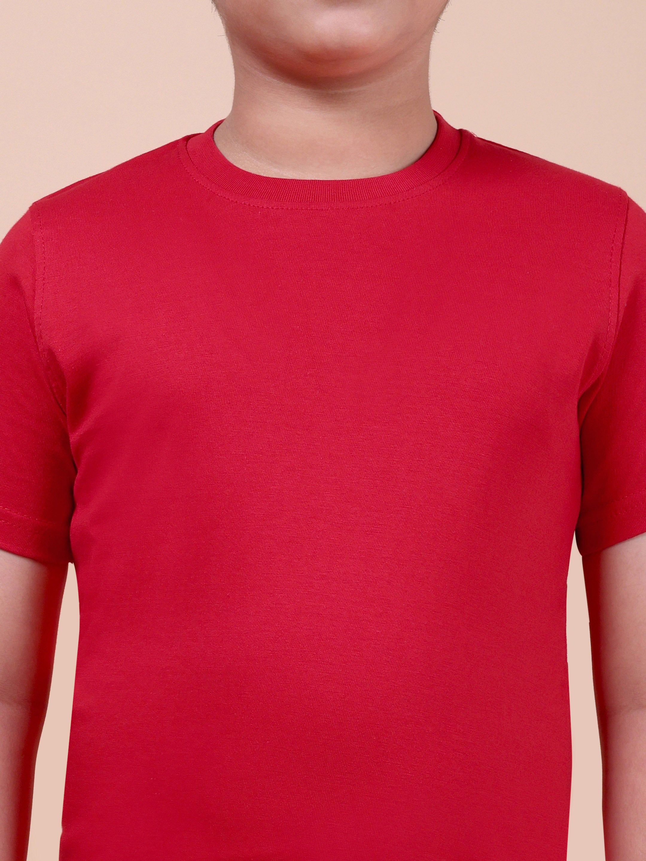 Kids-Plain-Cotton-T-Shirt-Round-Neck-Casual-Everyday-Wear-Top