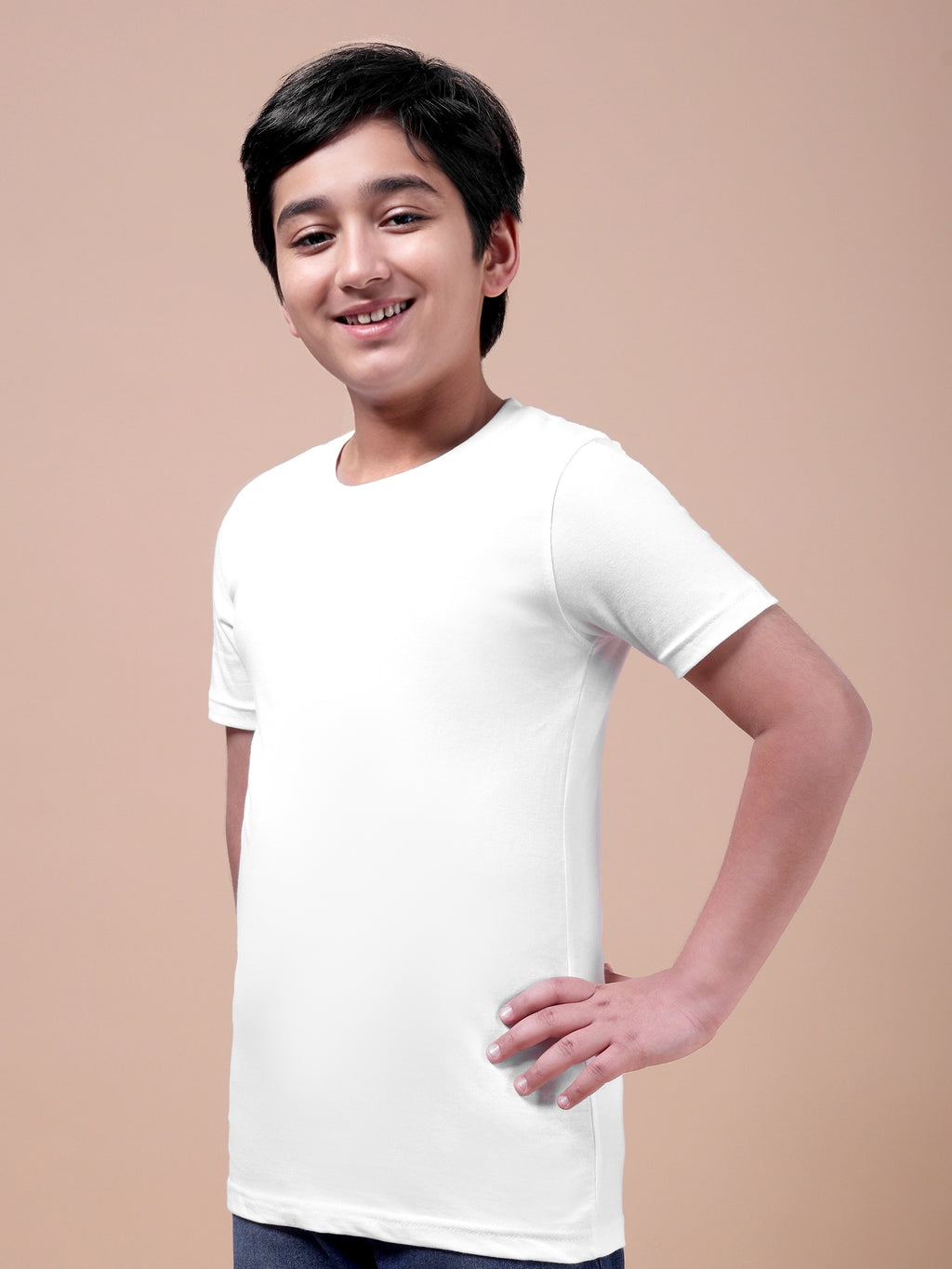 Kids-Plain-Cotton-T-Shirt-Round-Neck-Casual-Everyday-Wear-Top