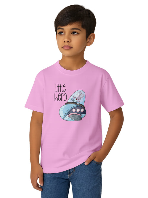 Kids--Premium-Cotton-Graphic-Print-Regular-Fit-Casual-T-Shirt-for-Boys-and-Girls-KPT3-Pink