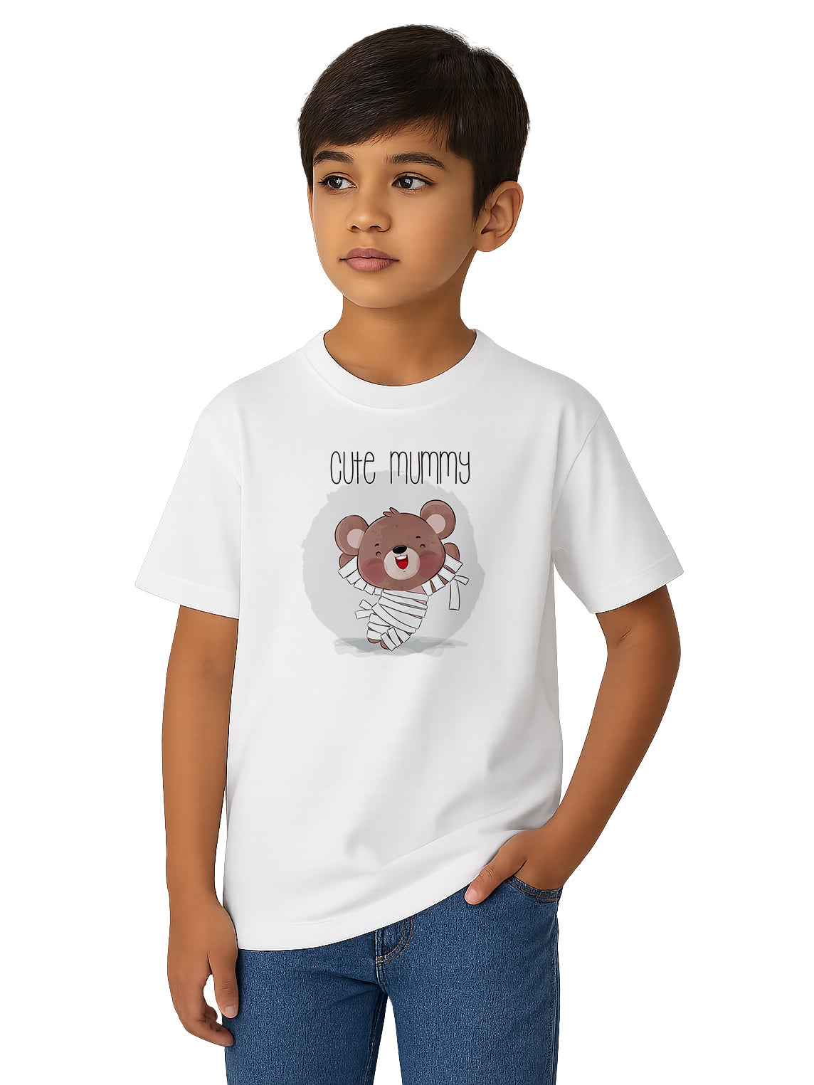 Boys-and-Girls-Regular-Fit-Cotton-Graphic-Print-T-Shirt-for-Kids-KPT4-White