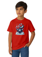 Kids-Cotton-Graphic-Print-Casual-Regular-Fit-T-Shirt-for-Boys-and-Girls-KPT9-Red