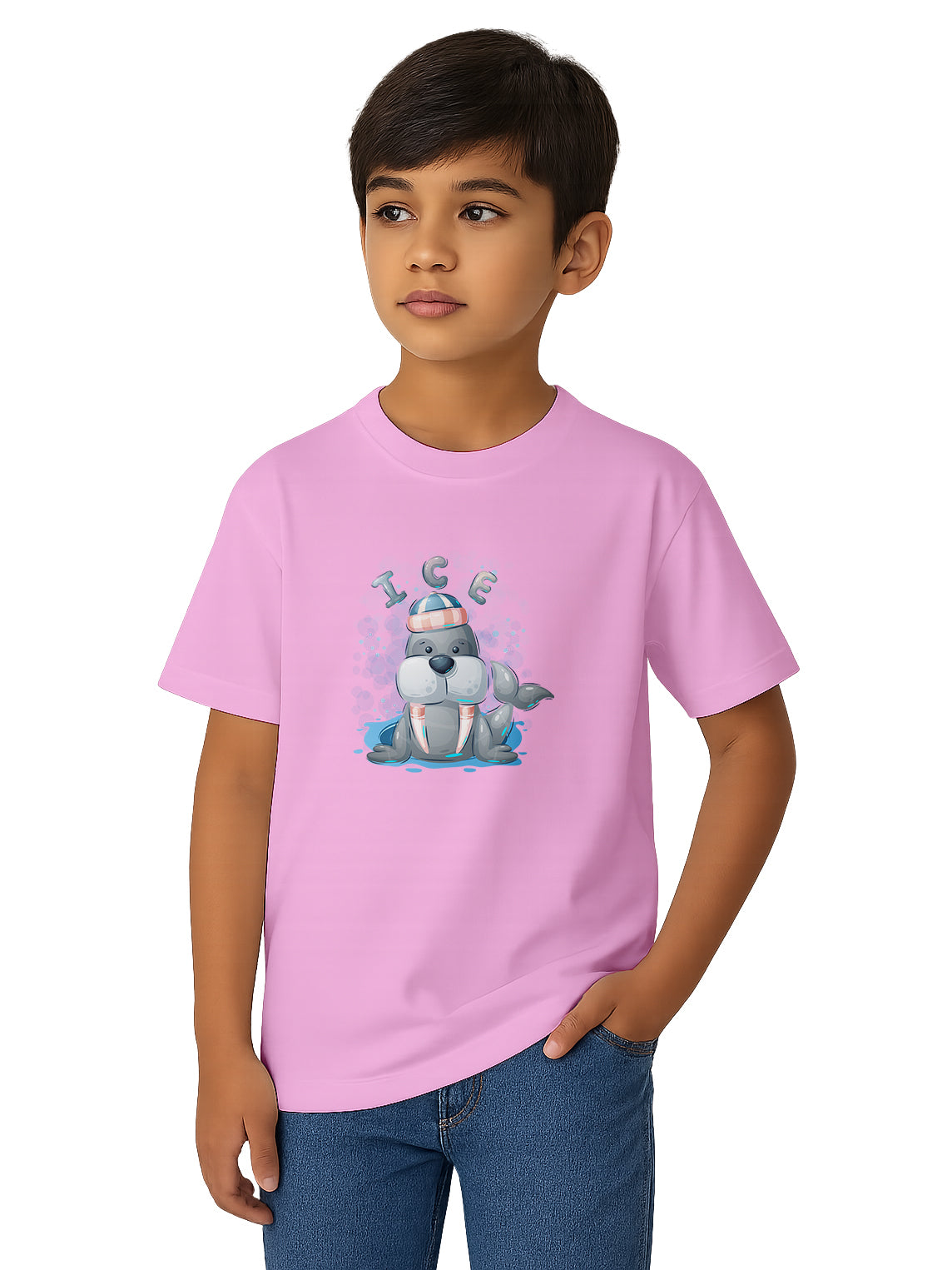 Kids-Soft-Cotton-Graphic-Printed-Regular-Fit-T-Shirt-for-Daily-Wear-KPT11-Pink