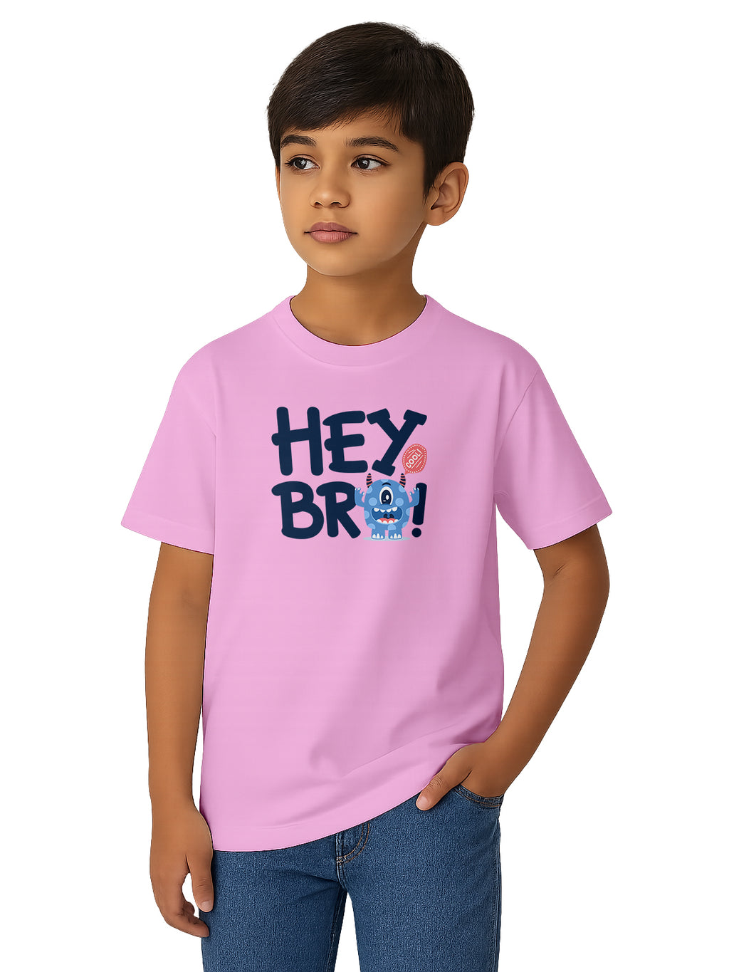 Unisex-Kids-Graphic-Printed-Cotton-T-Shirt-Ideal-for-Play-and-Gifting-KPT17-Pink